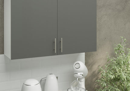 JD Greta Kitchen Wall Unit 1000mm Kitchen Cabinet - Grey Matt