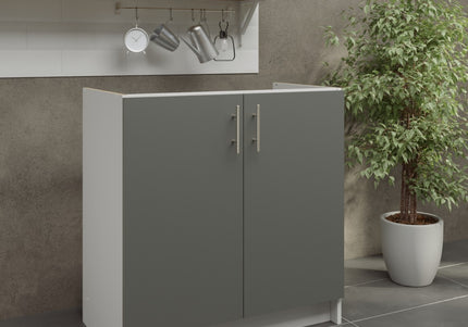JD Greta NOT Adjustable Kitchen Sink Unit 800mm  - Grey Matt