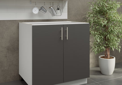 JD Greta Adjustable Legs Kitchen Base Unit 800mm - Dark Grey Matt