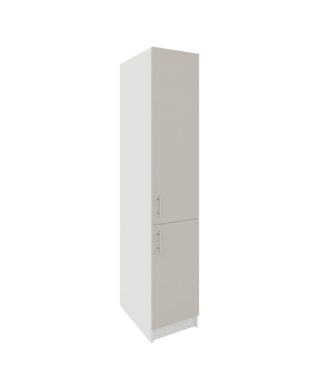 JD Greta Kitchen Fixed Height 400mm Tall Larder Unit - Cashmere Matt