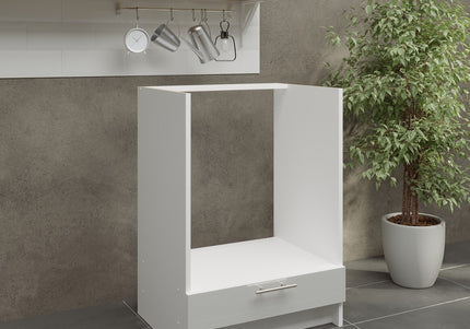 JD Greta NOT Adjustable Kitchen Oven Unit 600mm - White Gloss