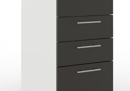 JD Greta Adjustable Legs Kitchen Drawer Unit 400mm - Dark Grey  (With Worktop)