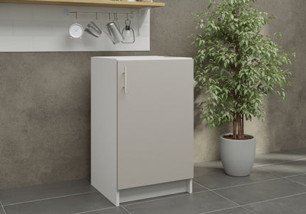 JD Greta Fixed Height Kitchen Base Unit 500mm - Cashmere Matt