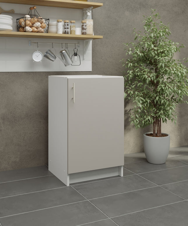 JD Greta Fixed Height Kitchen Base Unit 500mm - Cashmere Matt