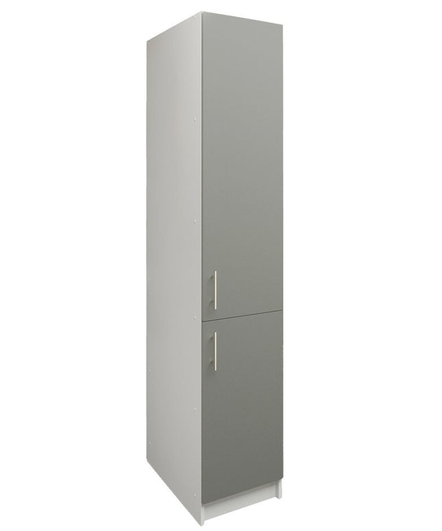 JD Greta NOT Adjustable Kitchen Tall Larder Unit 400mm - Grey Matt