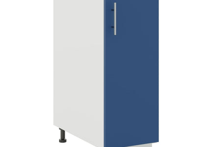 JD Greta Kitchen Adjustable 300mm Base Cabinet - Navy Matt with Worktop