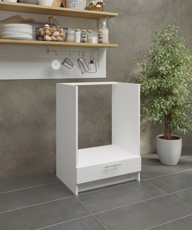 JD Greta NOT Adjustable Kitchen Oven Unit 600mm - White Matt