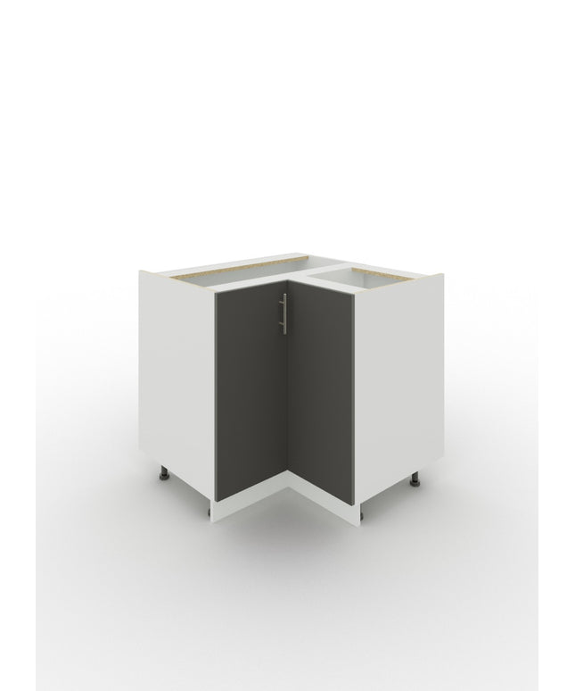 JD Greta Adjustable Legs Kitchen Corner Unit - Dark Grey Matt