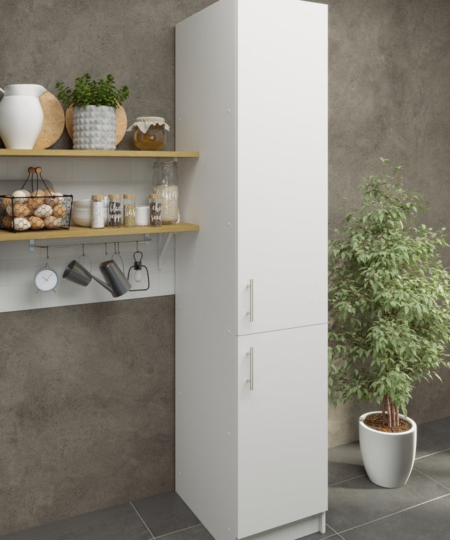 JD Greta NOT Adjustable Kitchen Tall Larder Unit 400mm - White Matt