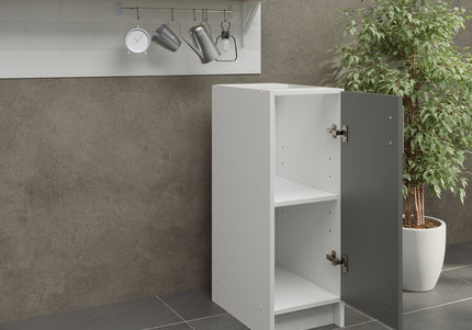 JD Greta NOT Adjustable Kitchen Base Unit 300mm - Grey Matt