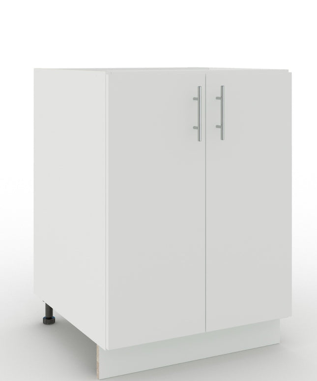 JD Greta Adjustable Legs Kitchen Base Unit 600mm - White Matt