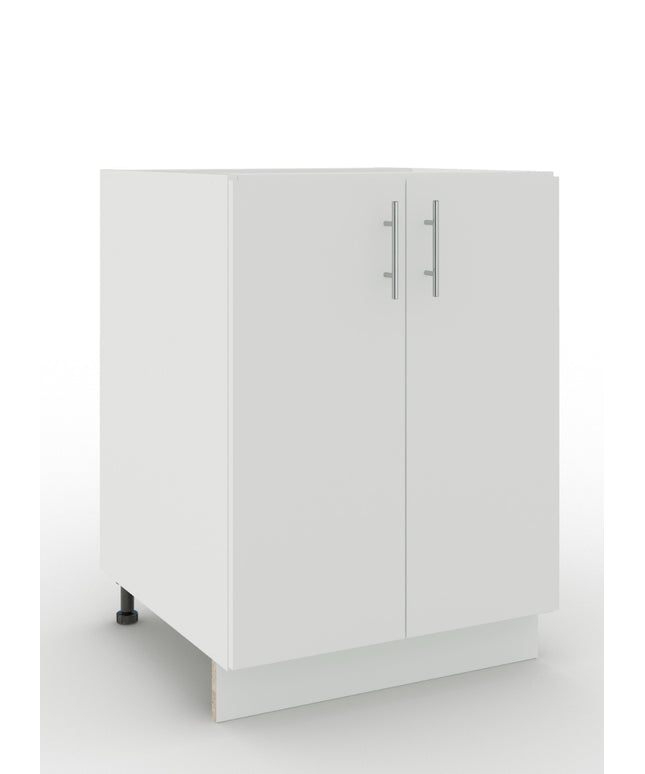 JD Greta Adjustable Legs Kitchen Base Unit 600mm - White Matt