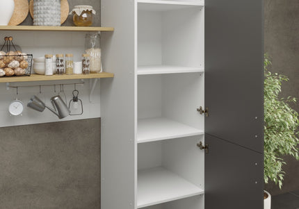 JD Greta Adjustable Kitchen Tall Larder Unit 500mm - Dark Grey Matt