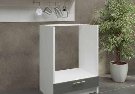 JD Greta NOT Adjustable Kitchen Oven Unit 600mm - Grey Matt
