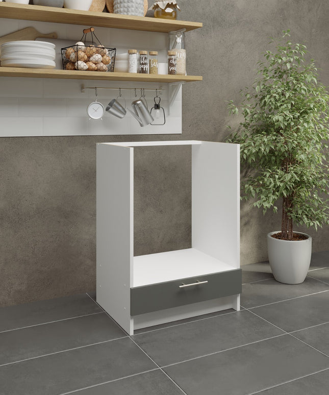 JD Greta NOT Adjustable Kitchen Oven Unit 600mm - Grey Matt
