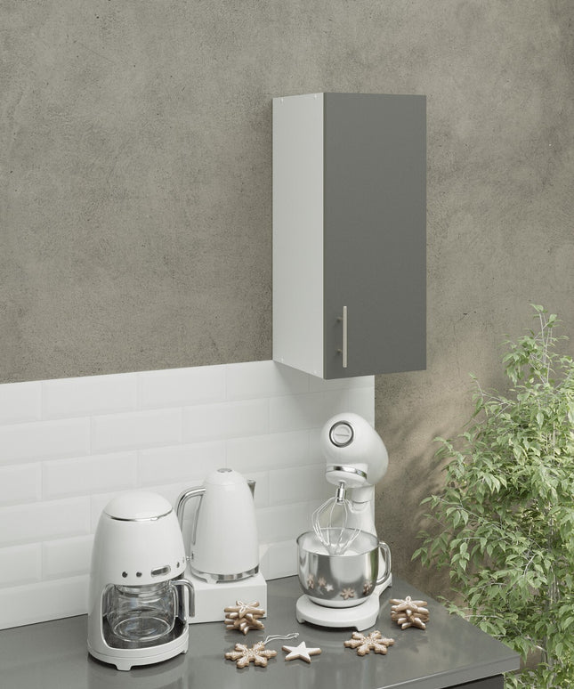JD Greta Kitchen Wall Unit 300mm Kitchen Cabinet - Grey Matt