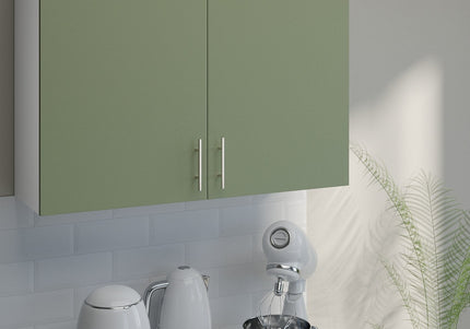 JD Greta Kitchen Wall Unit 1000mm Kitchen Cabinet - Sage Green Matt