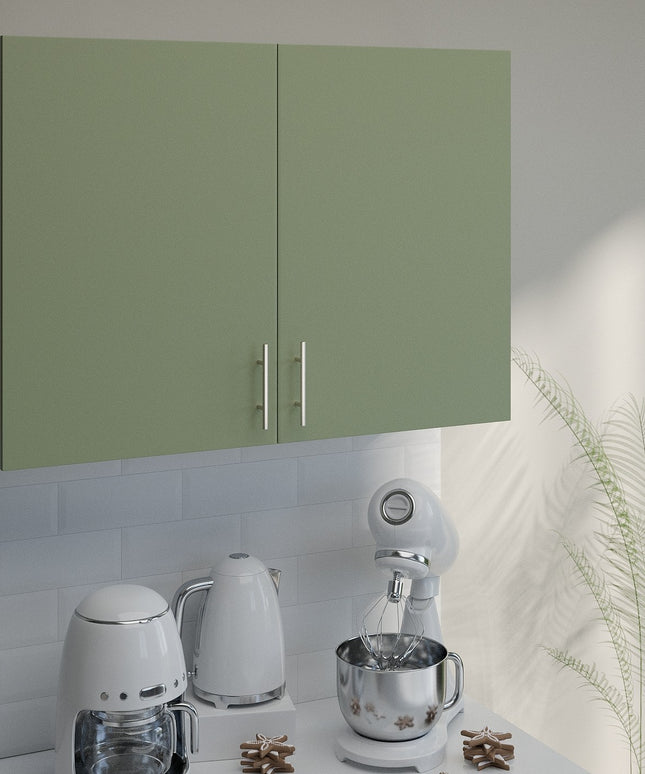 JD Greta Kitchen Wall Unit 1000mm Kitchen Cabinet - Sage Green Matt