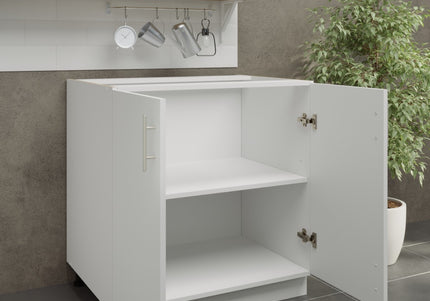 JD Greta Adjustable Legs Kitchen Base Unit 800mm - White Matt