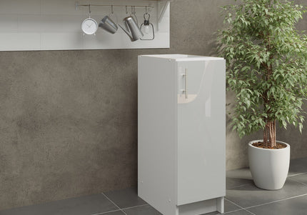 JD Greta NOT Adjustable Kitchen Base Unit 300mm - White Gloss