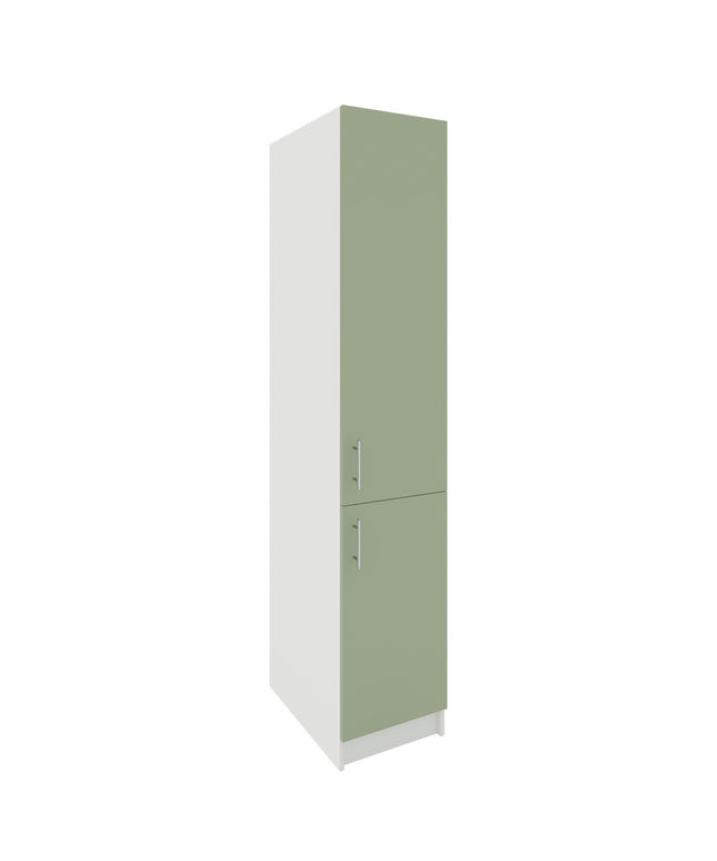 JD Greta Kitchen Fixed Height 400mm Tall Larder Unit - Sage Green Matt
