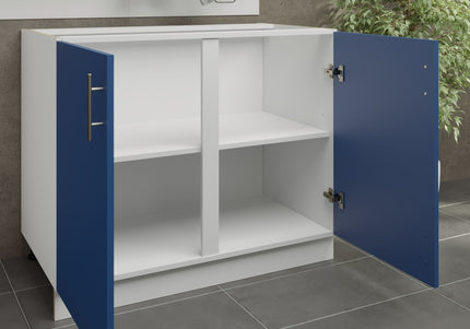 JD Greta Kitchen Adjustable 1000mm Base Cabinet - Navy Matt