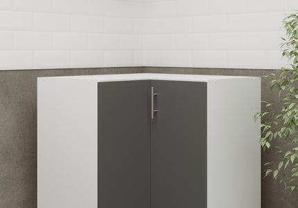 JD Greta NOT Adjustable Kitchen Base Corner Unit - Dark Grey Matt