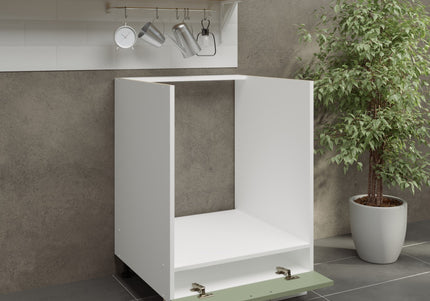 JD Greta Kitchen Adjustable 600mm Oven Base Cabinet - Sage Green Matt