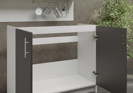 JD Greta NOT Adjustable Kitchen Sink Unit 1000mm  - Dark Grey Matt