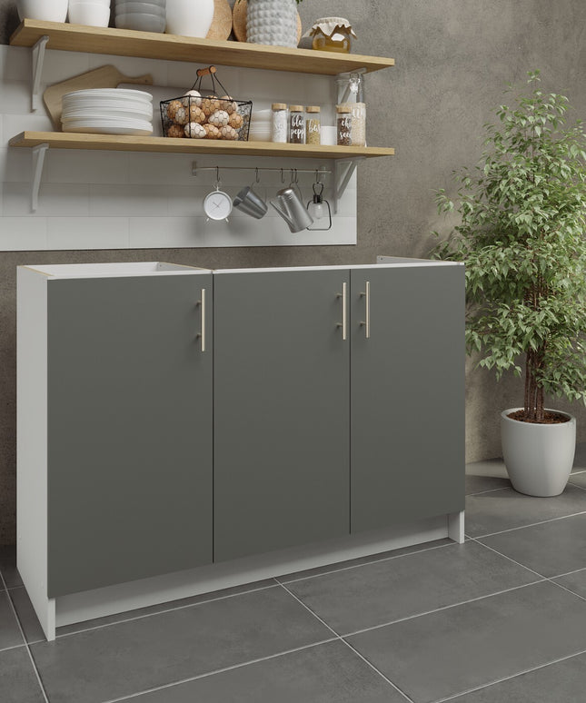 JD Greta NOT Adjustable Kitchen Sink Unit 1200mm  - Grey Matt