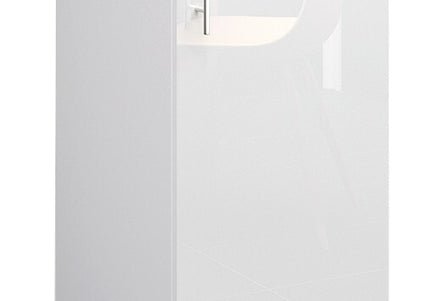 JD Greta NOT Adjustable Kitchen Base Unit 400mm - White Gloss (With Worktop)