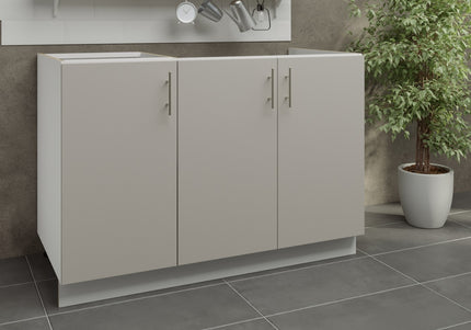 JD Greta Kitchen Adjustable 1200mm Sink Base Cabinet - Cashmere Matt