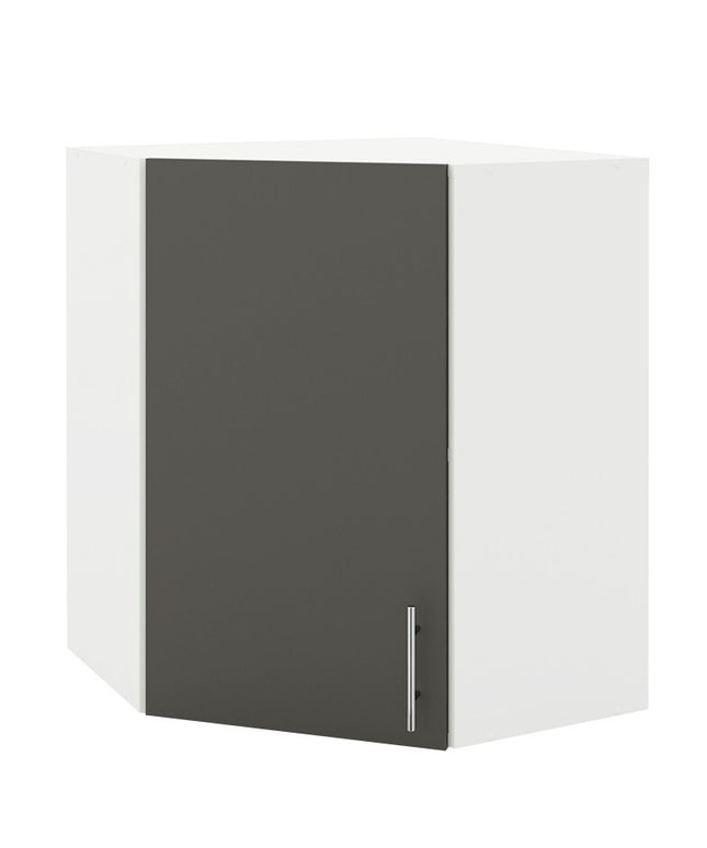 JD Greta Kitchen Wall Corner Unit Cabinet - Dark Grey Matt