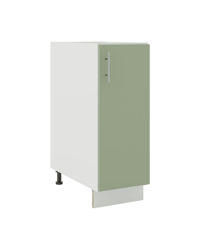 JD Greta Kitchen Adjustable 300mm Base Cabinet - Sage Green Matt