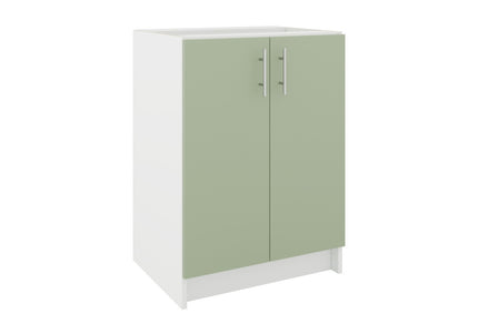JD Greta Fixed Height Kitchen Base Unit 600mm - Sage Green Matt