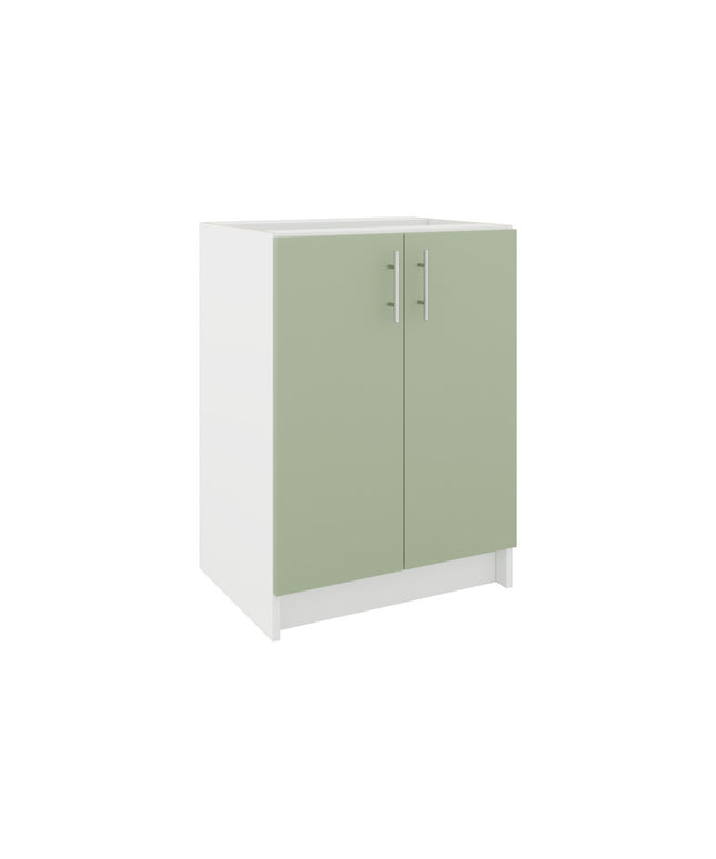 JD Greta Fixed Height Kitchen Base Unit 600mm - Sage Green Matt
