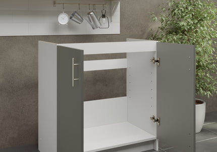JD Greta NOT Adjustable Kitchen Sink Unit 800mm  - Grey Matt