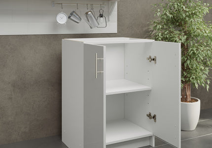 JD Greta NOT Adjustable Kitchen Base Unit 600mm - White Gloss