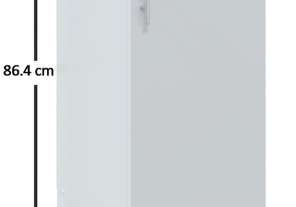JD Greta NOT Adjustable Kitchen Base Unit 400mm - White Gloss (With Worktop)