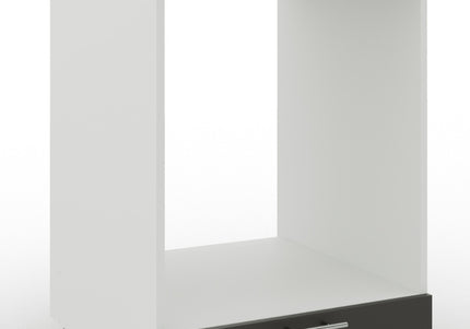 JD Greta Adjustable Legs Kitchen Oven Unit 600mm - Dark Grey Matt (With Worktop)