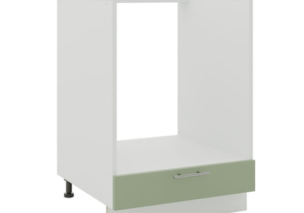 JD Greta Kitchen Adjustable 600mm Oven Base Cabinet - Sage Green Matt
