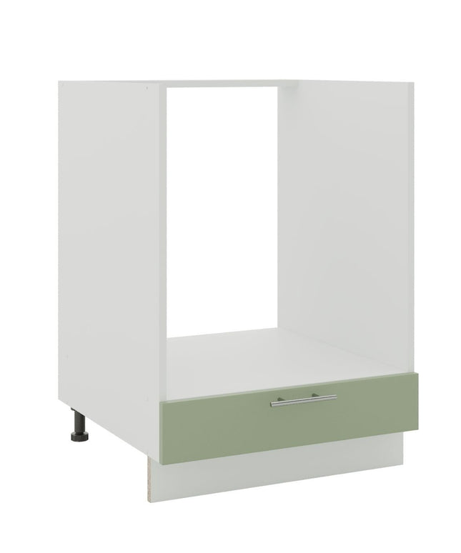 JD Greta Kitchen Adjustable 600mm Oven Base Cabinet - Sage Green Matt