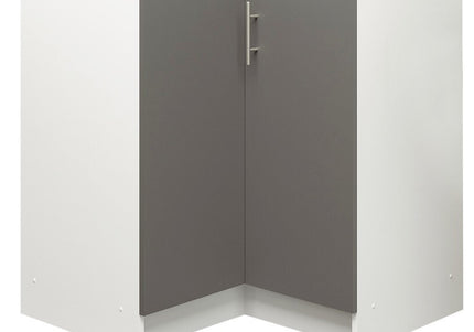JD Greta NOT Adjustable Kitchen Base Corner Unit - Dark Grey Matt