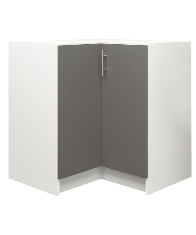 JD Greta NOT Adjustable Kitchen Base Corner Unit - Dark Grey Matt
