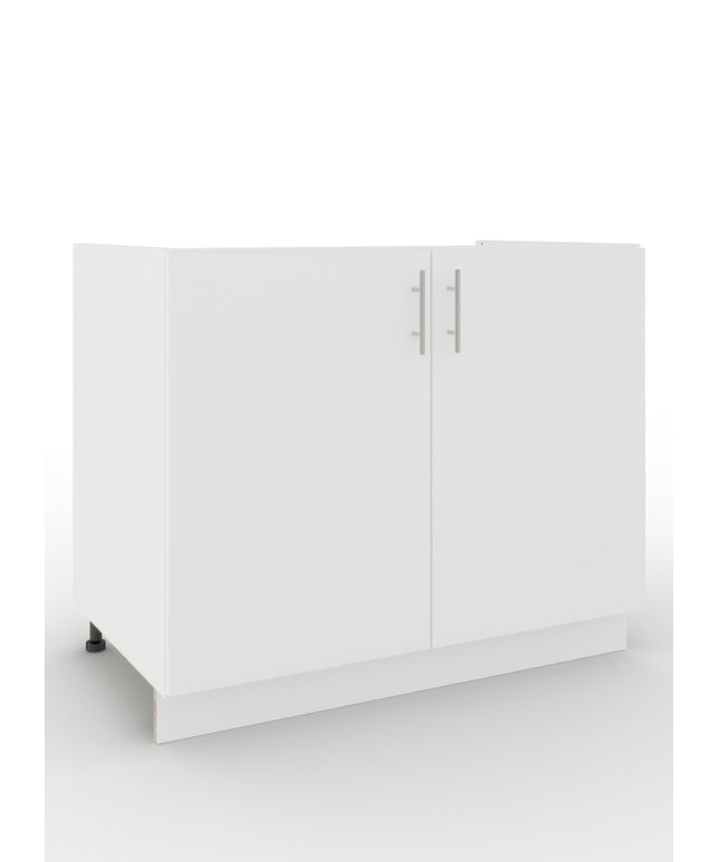 JD Greta Adjustable Legs Kitchen Sink Unit 1000mm  - White Matt