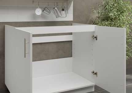 JD Greta Adjustable Legs Kitchen Sink Unit 1000mm  - White Matt