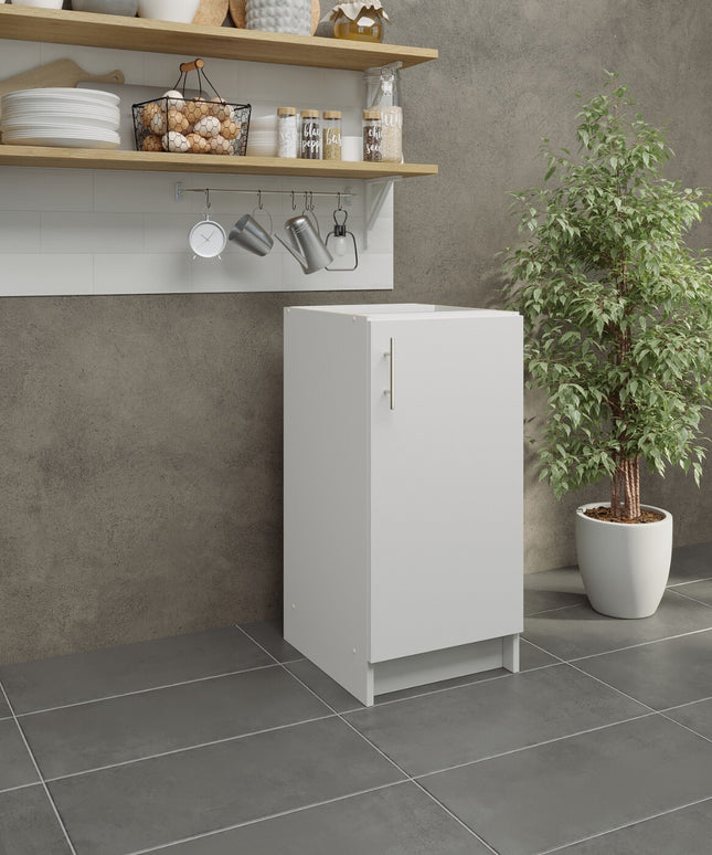 JD Greta NOT Adjustable Kitchen Base Unit 400mm - White Matt