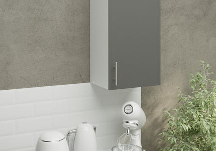 JD Greta Kitchen Wall Unit 400mm Kitchen Cabinet - Grey Matt