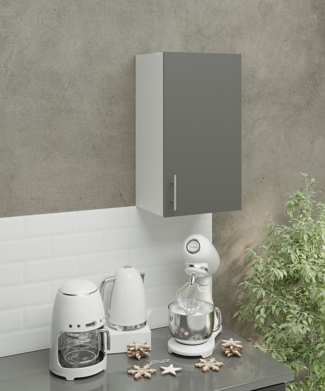 JD Greta Kitchen Wall Unit 400mm Kitchen Cabinet - Grey Matt