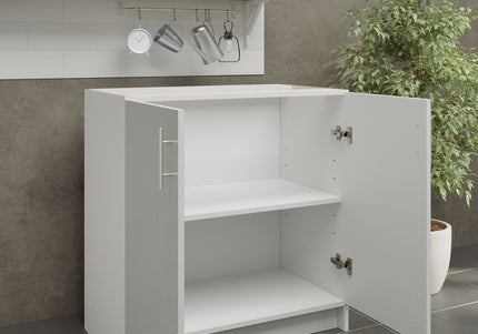 JD Greta NOT Adjustable Kitchen Base Unit 800mm - White Gloss